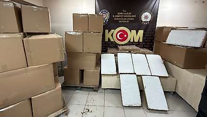 Minibüste 1 milyon 100 bin kaçak m*karon ele geçirildi