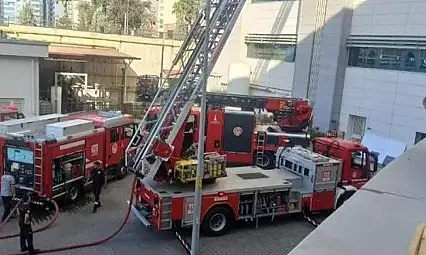 İzmir İtfaiyesi, Torbalı Devlet hastanesindeki yangına hızla müdahale etti