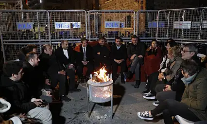 Meslek Fabrikası önünde 'Ata Mirası Nöbeti' sürüyor: Tugay 'Sonuç alana kadar devam'