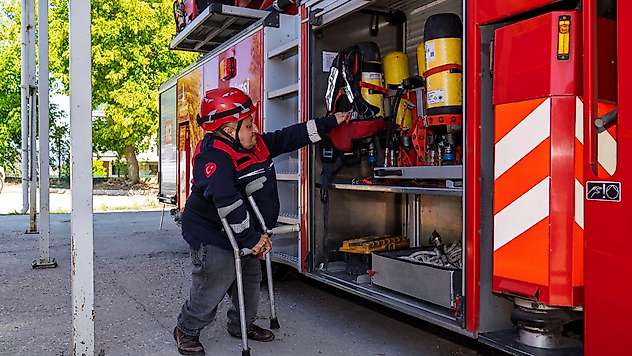 110 Yaşar'ın 24 yıllık itfaiyecilik öyküsü