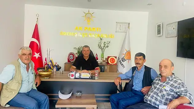 AK Parti Ödemiş İlçe Başkanı Murat Öncel'den yangın mağduru köylere destek ziyareti