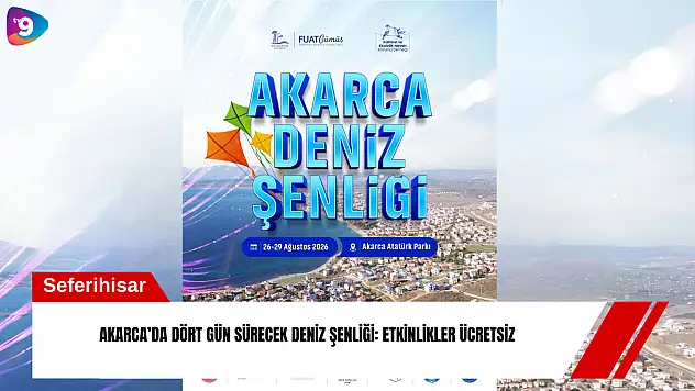 Akarca'da dört gün sürecek deniz şenliği: Etkinlikler ücretsiz