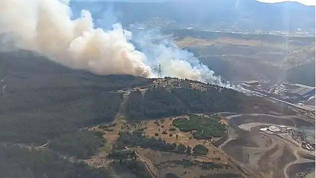 Aliağa'da yangın paniği