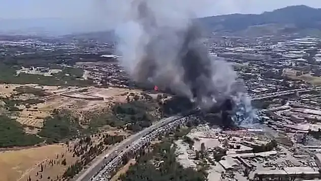 Araç yangını ormana sıçradı