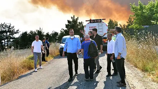 Başkan Eşki'den yangınla ilgili ilk açıklama geldi
