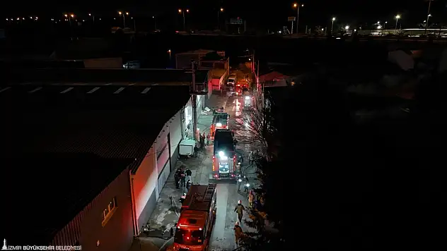 Buca'da mobilya atölyesinde yangın korkuttu