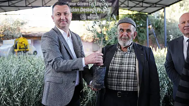 Büyükşehir'den afet mağduru üreticilere fidan desteği