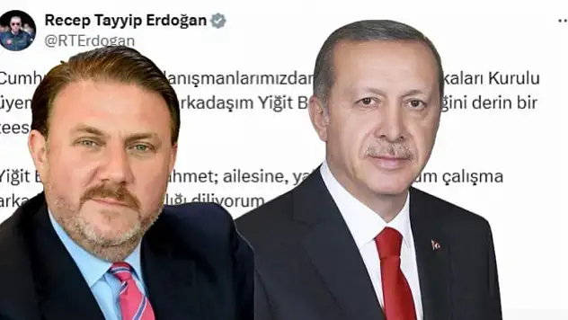 Erdoğan'dan Yiğit Bulut İçin Taziye Mesajı