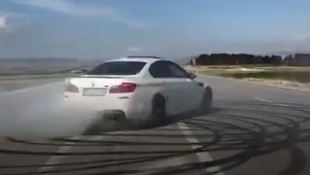 Drift yapan sürücü KGYS'den kaçamadı