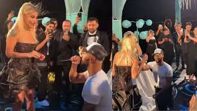 Düğünde sürpriz evlilik teklifi! 'Ölene kadar, sonsuza kadar evet'