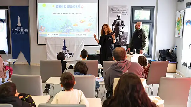 Efes Selçuk'ta çocuklar deniz ekosistemini yakından tanıdı