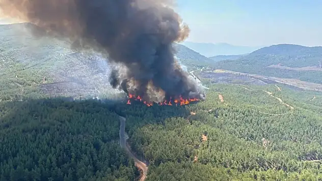 Fethiye'de yangın yeniden alevlendi