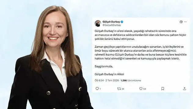 Gülşah Durbay'ın ailesinden sert tepki: 'Özrünü kabul etmiyoruz, asla affetmiyoruz'