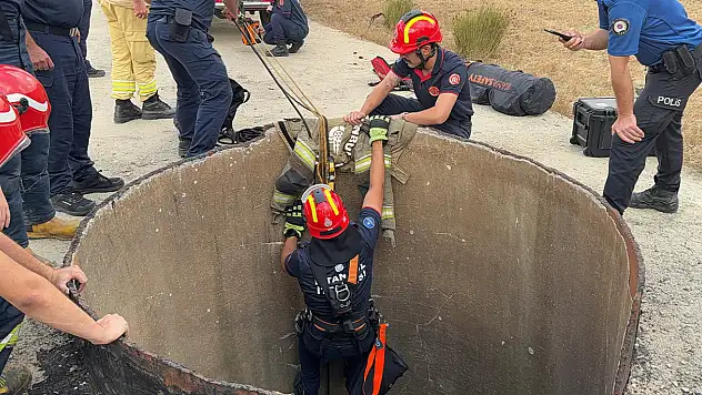 Hırsızlık için indiği kuyuda mahsur kalınca yakalandı