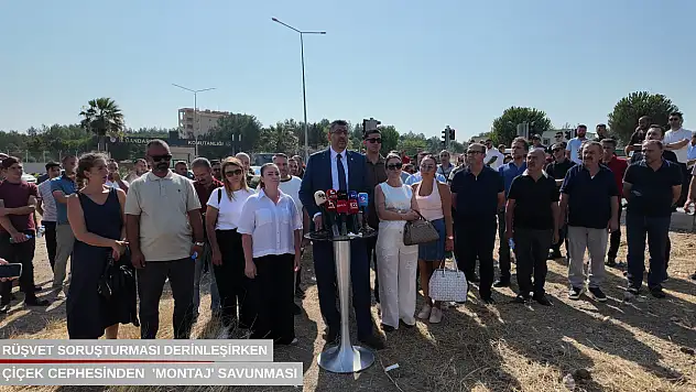 Rüşvet soruşturması derinleşirken Çiçek cephesinden  'montaj' savunması