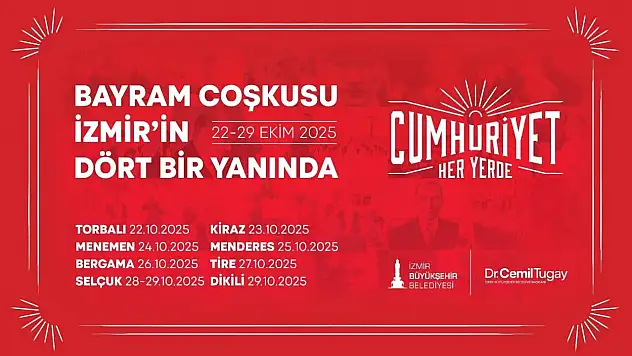 İzmir Büyükşehir'in 29 Ekim kutlamalarında ilk durak Torbalı