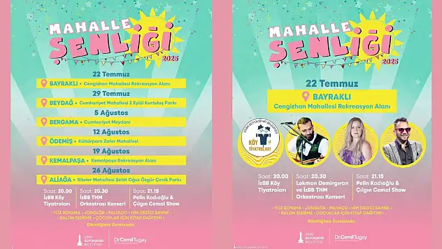 İzmir'in altı noktasında yaz coşkusu