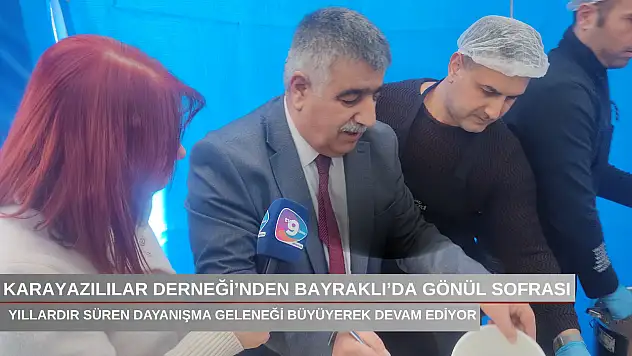 Karayazılılar Derneği'nden Bayraklı'da gönül sofrası: Yıllardır süren dayanışma geleneği büyüyerek devam ediyor