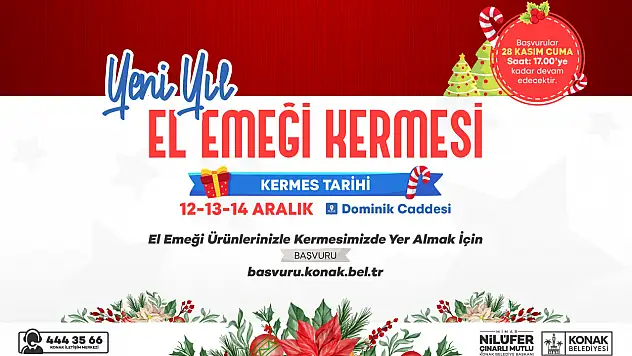 Konak'ta yılbaşı kermesleri için başvurular başladı
