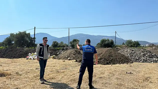 Manisa'da kaçak döküme geçit yok!