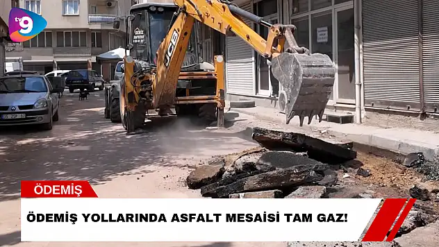 Ödemiş Yollarında Asfalt Mesaisi Tam Gaz!