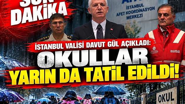 SON DAKİKA Valilik duyurdu: İstanbul'da okullar yarın da tatil edildi!