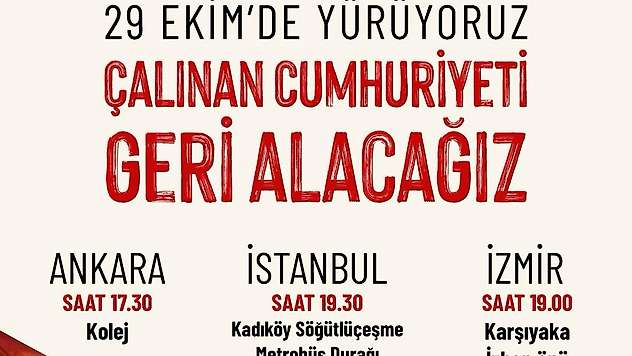 TKP'den İzmir'de 29 Ekim çağrısı: Buluşma noktası Karşıyaka İZBAN önü