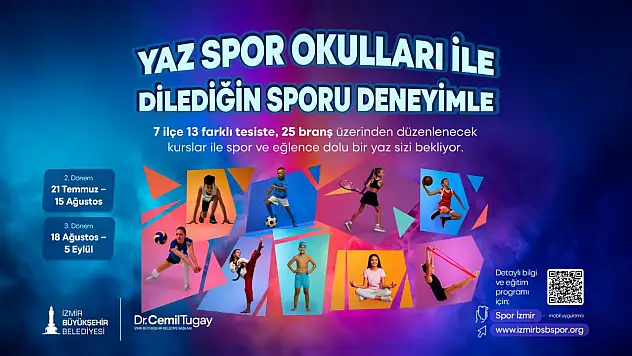 Yaz Spor Okulları'nda ikinci dönem kayıtları başlıyor