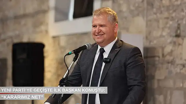 Yeni Parti'ye geçişte ilk başkan konuştu: 'Kararımız net'