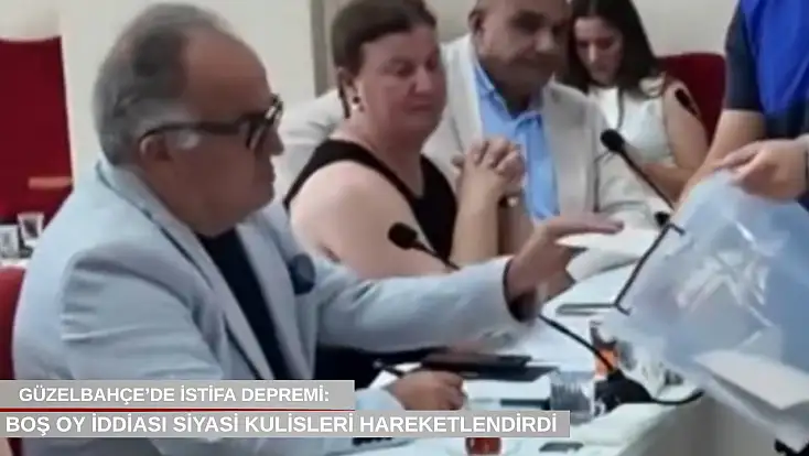 Güzelbahçe’de istifa depremi: Boş oy iddiası siyasi kulisleri hareketlendirdi