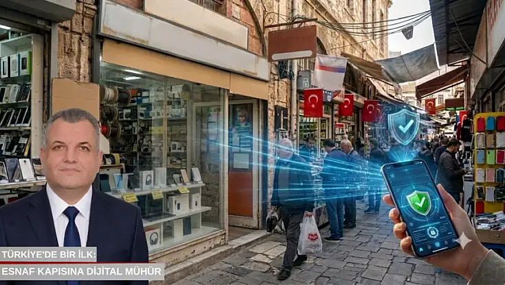 Türkiye'de bir ilk: Esnaf kapısına dijital mühür