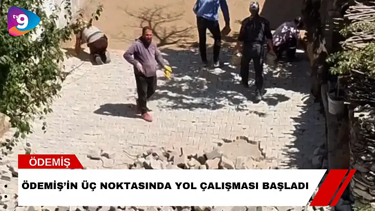 Ödemiş’in Üç Noktasında Yol Çalışması Başladı