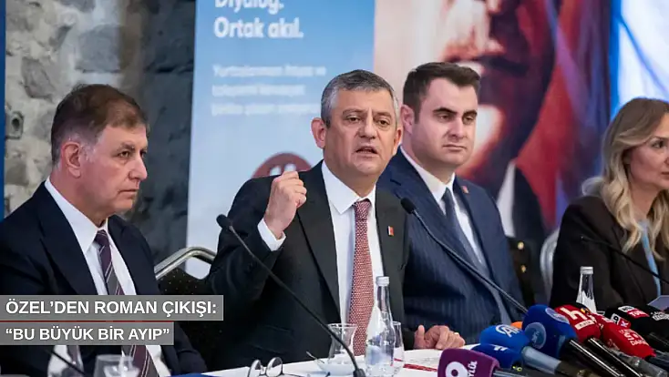 Özel’den Roman çıkışı: “Bu büyük bir ayıp”