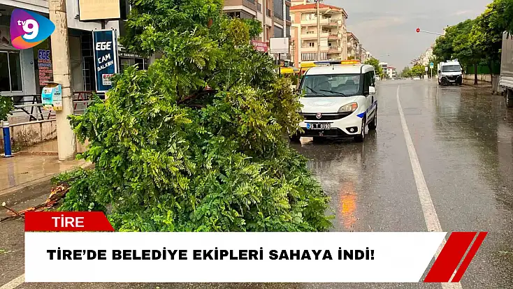 Tire’de Belediye Ekipleri Sahaya İndi!