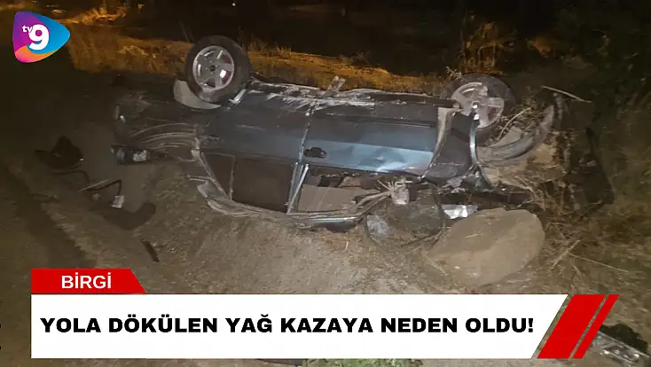 Yola Dökülen Yağ Kazaya Neden Oldu!