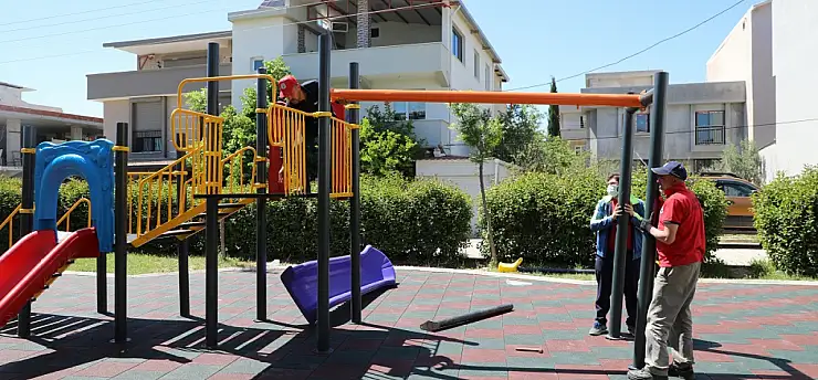 Menderes'te parklar tek tek değişiyor