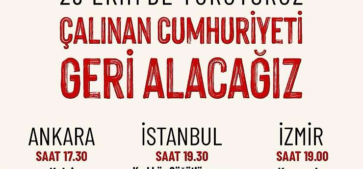 TKP'den İzmir'de 29 Ekim çağrısı: Buluşma noktası Karşıyaka İZBAN önü