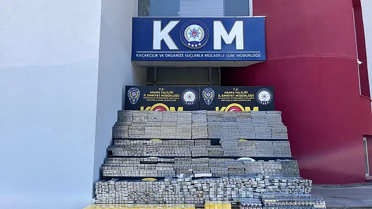 18 bin 700 paket kaçak sigara ele geçirildi