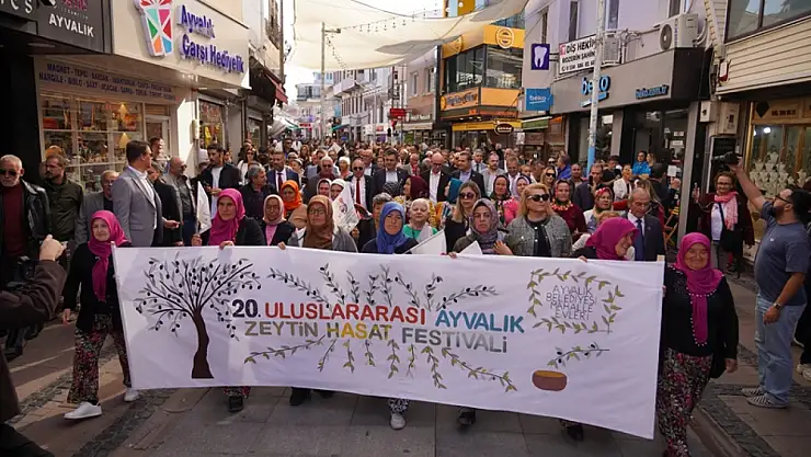 20. Ayvalık uluslararası zeytin hasat ve turizm festivali coşkuyla başladı