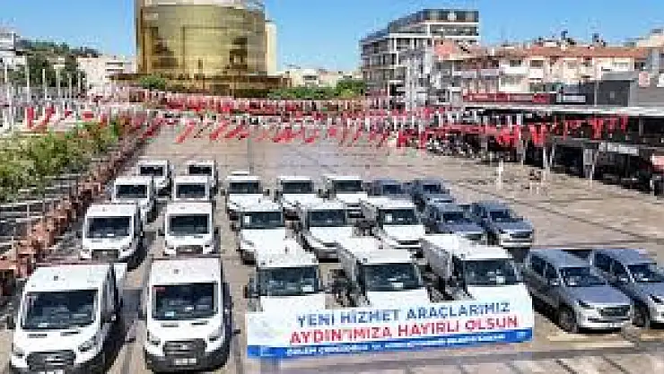 Aydın Büyükşehir Belediyesi yeni araç filosunu tanıttı