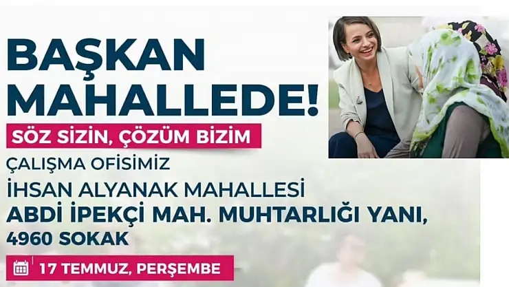 Başkan Kınay Bu Hafta da Mahallede 'Söz Sizin, Çözüm Bizim'