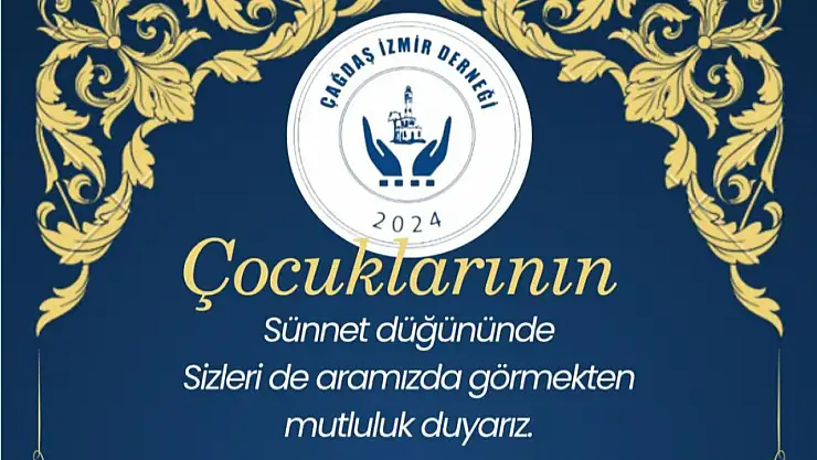 Çağdaş İzmir Derneği ve Balçova Belediyesi işbirliğinde sünnet düğünü gerçekleşecek