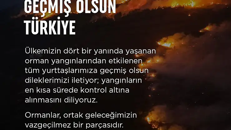 Çağdaş Yaşamı Destekleme derneği'nden geçmiş olsun mesajı