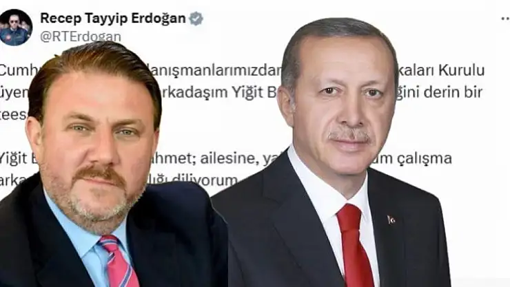 Erdoğan'dan Yiğit Bulut İçin Taziye Mesajı