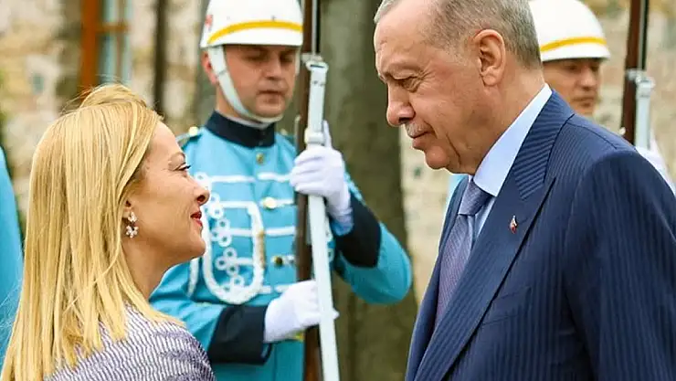 Cumhurbaşkanı Erdoğan ile Meloni İstanbul'da bir araya geldi