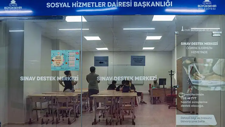 İzmir Büyükşehir Belediyesi'nden sınav desteği