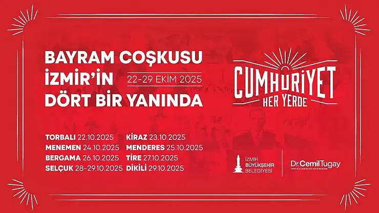 İzmir Büyükşehir'in 29 Ekim kutlamalarında ilk durak Torbalı
