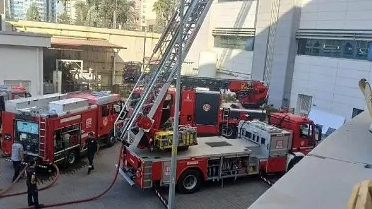 İzmir İtfaiyesi, Torbalı Devlet hastanesindeki yangına hızla müdahale etti