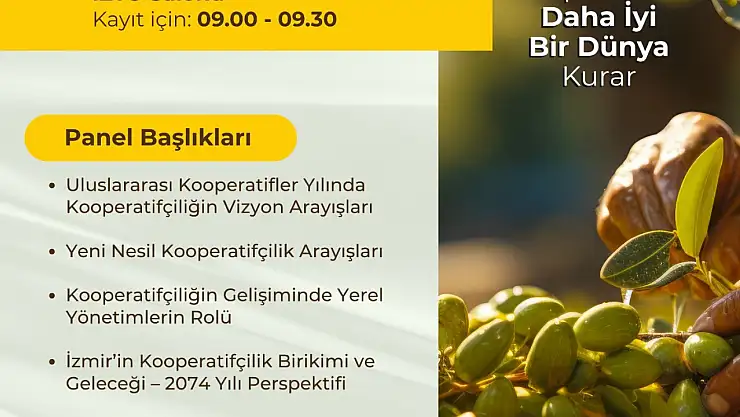 İzmir kooperatifçilik buluşmaları 19 Aralık'ta gerçekleşecek