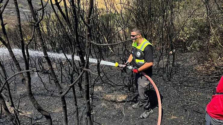Karateke'de yangın söndürüldü